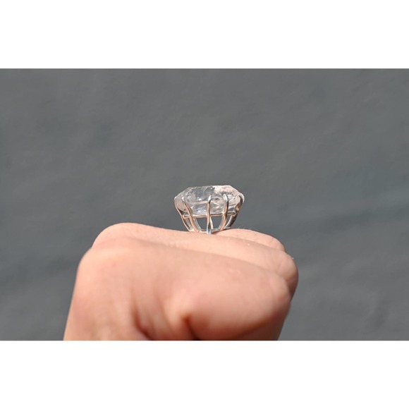 Raw stone rings, unique engagement ring, 925 sterling silver size 5 6 7 … - Picture 3 of 6